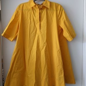 COS A-line Poplin Midi Shirt Dress